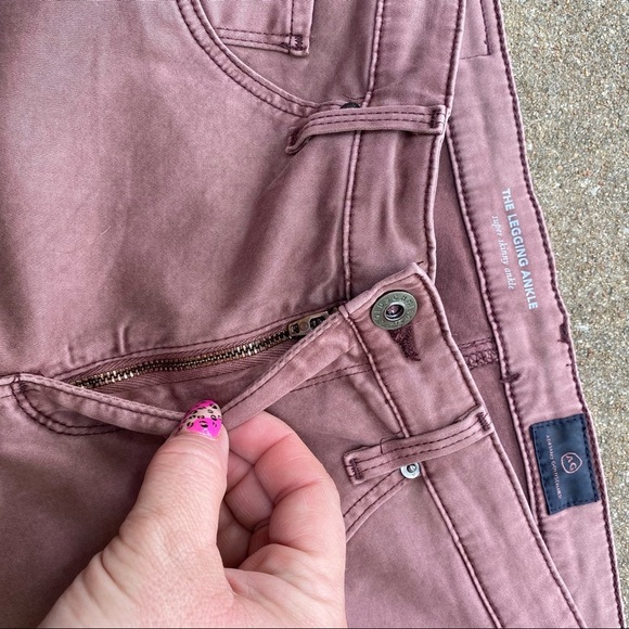 AG Adriano Goldschmied | The Legging Ankle Super Skinny Sulfur Blackberry 30 - Picture 6 of 7